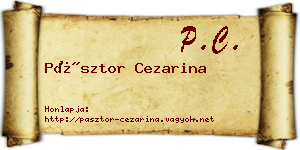 Pásztor Cezarina névjegykártya